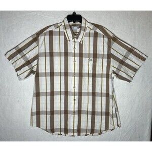 Carhartt Men’s XL Plaid Cotton Woven Short Sleeve Button-Down Shirt S114MOS